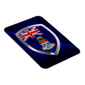 Kaaimaneilanden Mettalic Emblem Magneet (Rechterzijde)