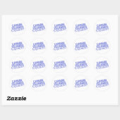 Kaaimaneilanden rotsen ronde sticker (Vel)