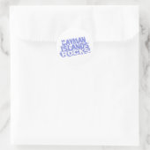 Kaaimaneilanden rotsen ronde sticker (Tas)