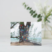 Kaaimaneilanden : schoenenboom op oceaan briefkaart (Staand voorkant)