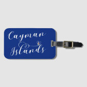 Kaaimaneilanden Vlag Hart, Caymaneilanden Bagagelabel (Voorkant (horizontaal))
