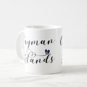 Kaaimaneilanden Vlag Hart, Caymaneilanden Koffiemok (Voorkant links)