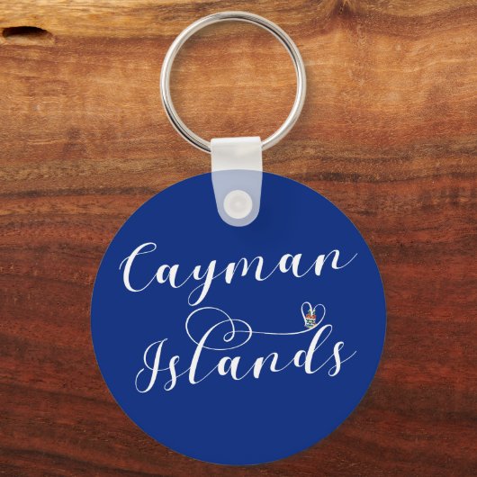 Kaaimaneilanden Vlag Hart, Caymaneilanden Sleutelhanger (Voorkant)
