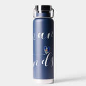 Kaaimaneilanden Vlag Hart, Caymaneilanden Waterfles (Achterkant)