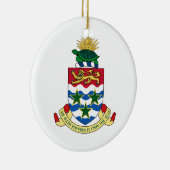 Kaaimaneilanden wapenschild keramisch ornament (Rechts)