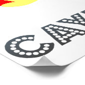 Kaaimaneilanden wapenschild poster (Hoek)