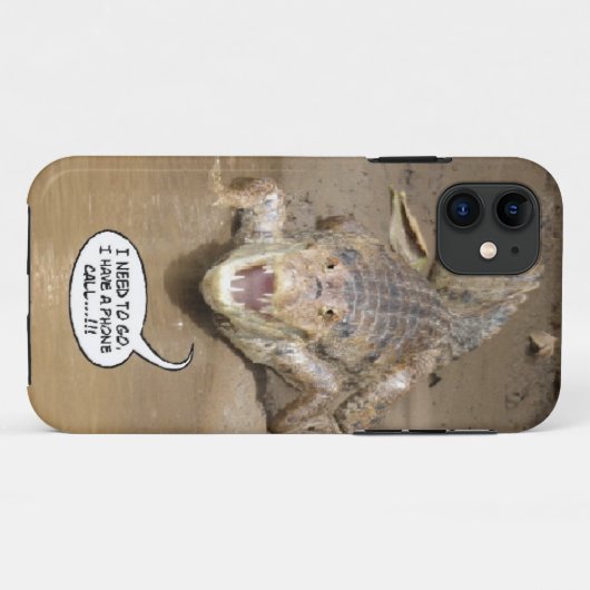 Kaaimantekst ballon telefoonkwestie Case-Mate iPhone case (Achterkant (horizontaal))