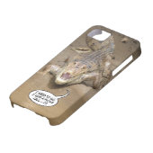 Kaaimantekst ballon telefoonkwestie Case-Mate iPhone case (Onderkant)