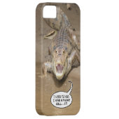 Kaaimantekst ballon telefoonkwestie Case-Mate iPhone case (Back/Rechts)