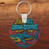 Kaakachtige haaiengraffiti sleutelhanger (Achterkant)