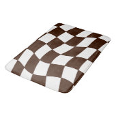 Kaakbord voor bruin en wit hout badmat (Gekanteld)