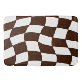 Kaakbord voor bruin en wit hout badmat (Voorkant)