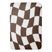 Kaakbord voor bruin en wit hout badmat (Voorkant Verticaal)