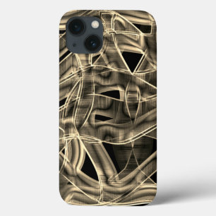 Kaakkrommen, beige of kakitische lijnen in reliëf Case-Mate iPhone case