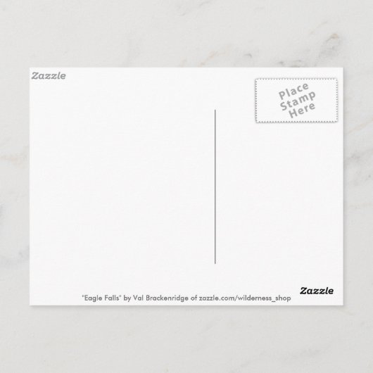 KAAL ADELAAR & WATER HERFST BRIEFKAARTEN (Achterkant)