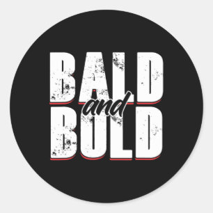 Kaal Hoofd Kaal Drager Alopecia Kaal Hoofd GIF Ronde Sticker
