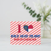 Kaal HoofdEiland, Noord-Carolina Briefkaart (Staand voorkant)