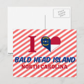 Kaal HoofdEiland, Noord-Carolina Briefkaart (Voorkant / Achterkant)