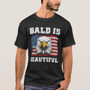 Kaal is mooi 4 juli Amerika Adelaar T-shirt