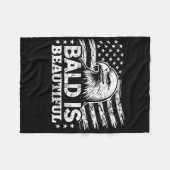 Kaal is mooi - 4 juli Onafhankelijkheidsdag B Fleece Deken (Voorkant (Horizontaal))