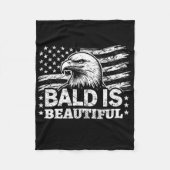 Kaal is mooi - 4 juli Onafhankelijkheidsdag B Fleece Deken (Voorkant)