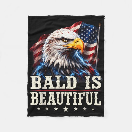 Kaal is mooi 4 juli onafhankelijkheidsdag fleece deken (Voorkant)