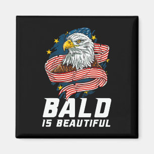 Kaal Is Mooi 4 juli Patriottische Adelaar VS Magneet