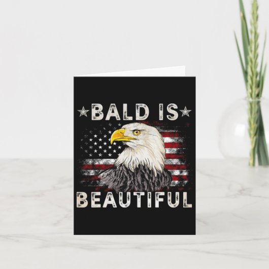 Kaal Is Mooi 4e Juli Onafhankelijkheidsdag Ame Kaart (Voorkant)