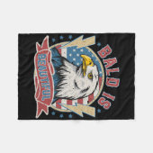 Kaal Is Mooi 4e Juli Onafhankelijkheidsdag Bal Fleece Deken (Voorkant (Horizontaal))