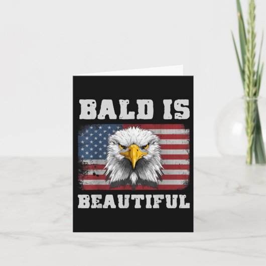 Kaal Is Mooi 4e Juli Onafhankelijkheidsdag Bal Kaart (Voorkant)