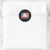 Kaal Is Mooi 4e Juli Onafhankelijkheidsdag Bal Ronde Sticker (Tas)