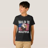 Kaal Is Mooi 4e Juli Onafhankelijkheidsdag Bal T-shirt (Voorkant volledig)