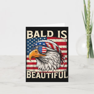 Kaal Is Mooi 4e Juli Vs Patriottisch Grappig Kaart