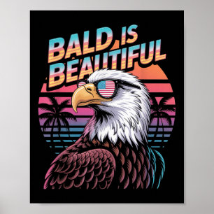Kaal Is Mooi Adelaar Grappig 4 Juli Poster