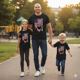 Kaal Is Mooi Amerikaans Vlag Man T-Shirt