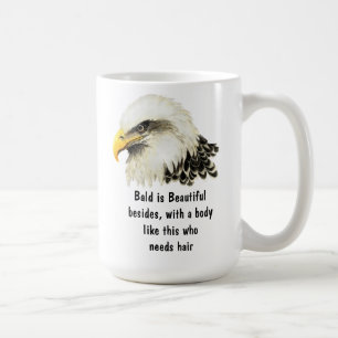 Kaal is Mooie Humor Amerikaanse Zeearend Vogel Koffiemok