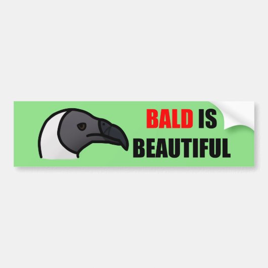 Kaal is mooie Vulture Sticker (Voorkant)