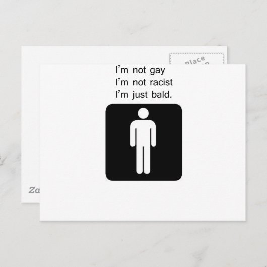 kaal man briefkaart (Voorkant / Achterkant)