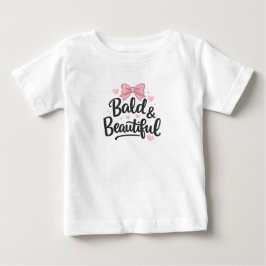 Kaal & Mooi Roze Strik Baby Cadeau T-Shirt