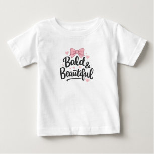 Kaal & Mooi Roze Strik Baby Cadeau T-Shirt