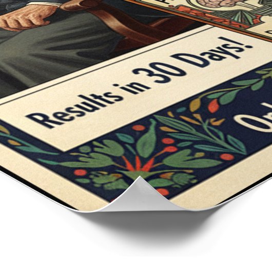  kaalheid genezen haargroei Adverteren Poster (Hoek)