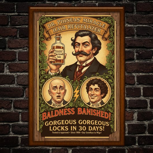  kaalheid kuur Adverteren Poster