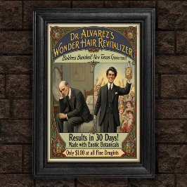  kaalheid verbannen haar tonic advertentie poster