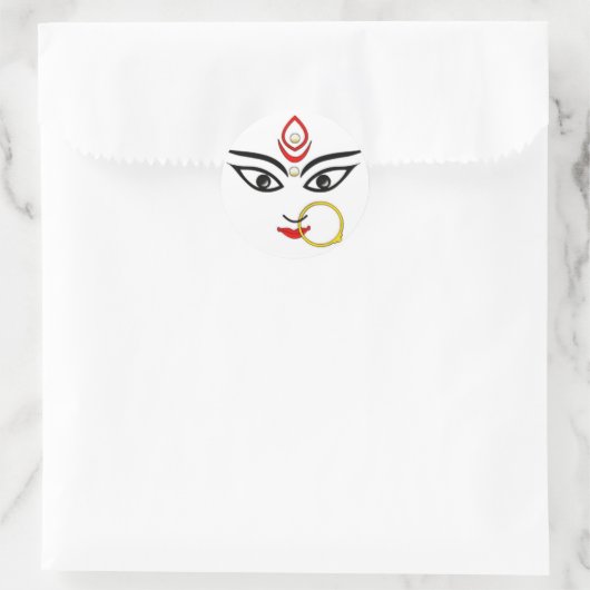 Kaali Maa Ronde Sticker (Tas)