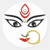 Kaali Maa Ronde Sticker (Voorkant)
