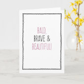 Kaaltjes, Dapper & Mooi! Chemo, Borstkanker Kaart (Gele Bloem)