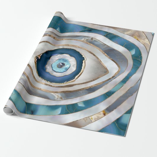 Kaamogen Minerale texturen en goud Cadeaupapier (Uitgerold)