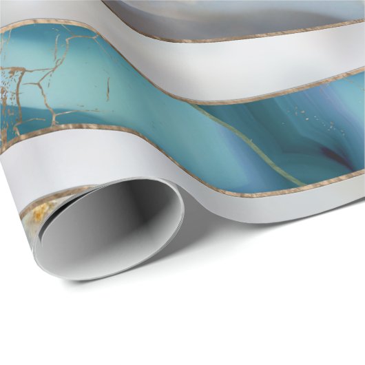 Kaamogen Minerale texturen en goud Cadeaupapier (Rol Hoek)