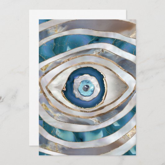 Kaamogen Minerale texturen en goud Feestdagenkaart (Voorkant / Achterkant)