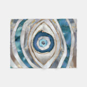 Kaamogen Minerale texturen en goud Fleece Deken (Voorkant (Horizontaal))